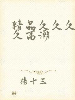 精品久久久久久久高潮