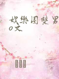 娱乐圈双男主po文