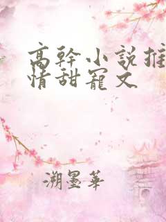 高干小说推荐言情甜宠文