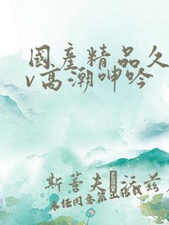 国产精品久久av高潮呻吟