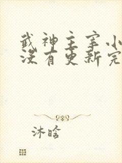 武神主宰小说还没有更新完吗