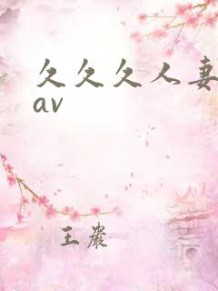 久久久人妻毛片av