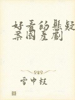 好看的悬疑剧破案国产剧