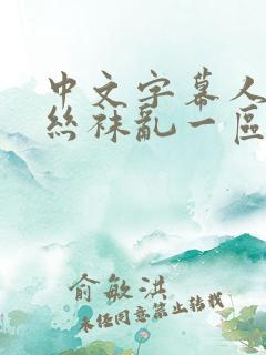 中文字幕人妻 丝袜乱一区三区