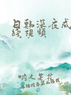 日韩深夜成人在线视频