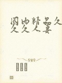 国内精品久久久久久人妻