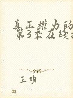 真正权力的游戏 第3季在线播放