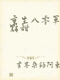 重生八零军妻有点甜