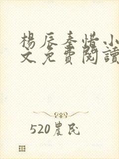 杨辰秦惜小说全文免费阅读最新章节