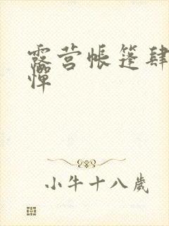 露营帐篷肆无忌惮