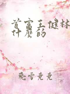 首富王健林是做什么的