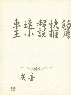 车速超快的双男主小说推荐