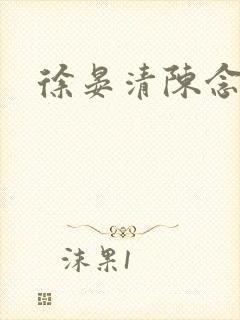 徐晏清陈念小说