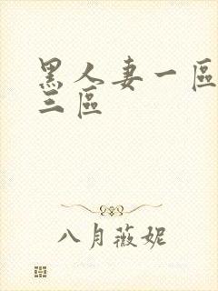 黑人妻一区二区三区