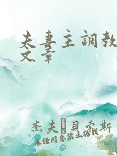 夫妻主调教男奴文章