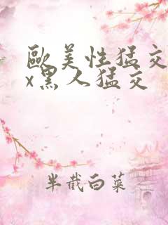 欧美性猛交xxx黑人猛交