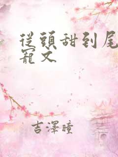 从头甜到尾的超宠文