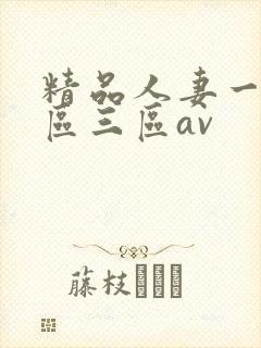 精品人妻一区二区三区av