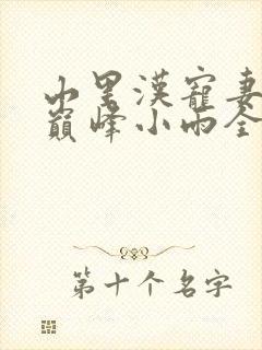 山里汉宠妻无度巅峰小雨全文免费阅读