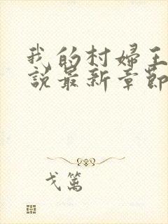 我的村妇王芳小说最新章节更新时间