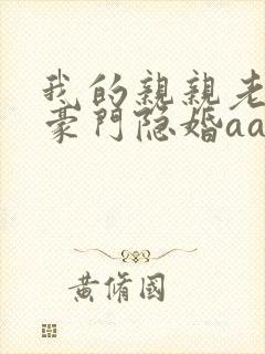 我的亲亲老婆:豪门隐婚aa制