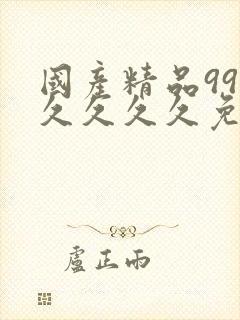 国产精品99久久久久久免费