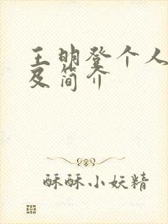 王明登个人资料及简介