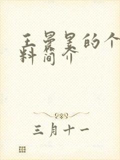 王曼昱的个人资料简介