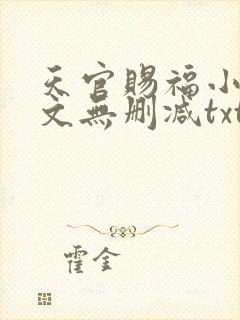 天官赐福小说全文无删减txt