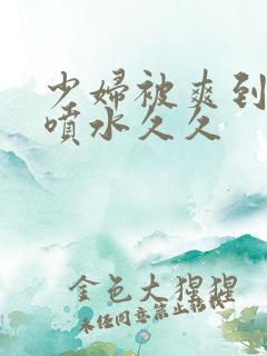 少妇被爽到高潮喷水久久