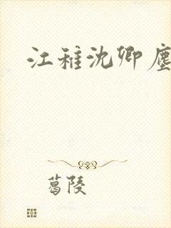 江稚沈卿尘小说