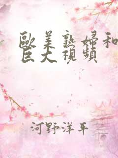 欧美熟妇和黑人巨大视频