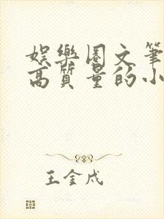 娱乐圈文笔好的高质量的小说