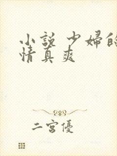 小说 少妇的激情真爽