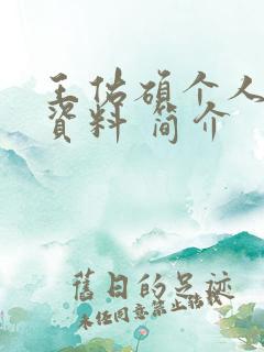 王佑硕个人详细资料 简介