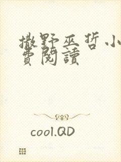 撒野巫哲小说免费阅读