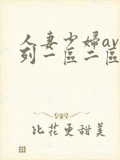 人妻少妇av系列一区二区