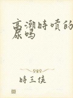 高潮时喷的水是尿吗