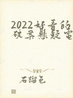 2022好看的破案悬疑电视剧