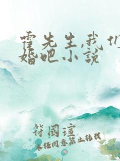 霍先生,我们离婚吧小说