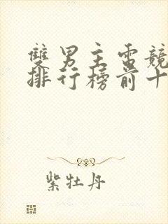 双男主电竞小说排行榜前十名