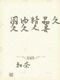 国内精品久久久久久人妻