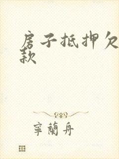 房子抵押欠款贷款