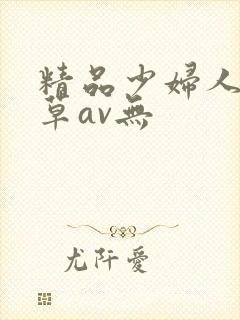 精品少妇人妻嫩草av无