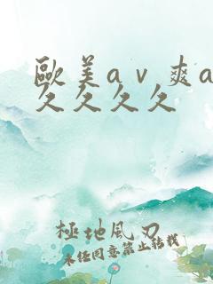 欧美aⅴ爽av久久久久