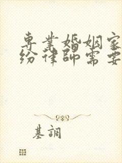 专业婚姻家庭纠纷律师需要多少钱