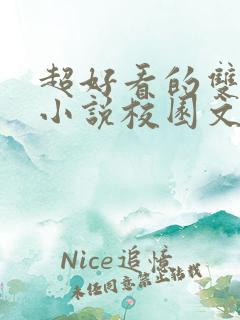 超好看的双男主小说校园文