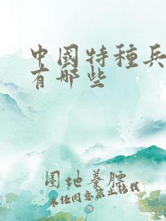 中国特种兵部队有哪些