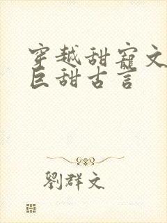 穿越甜宠文推荐巨甜古言