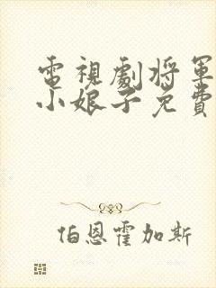 电视剧将军家的小娘子免费看